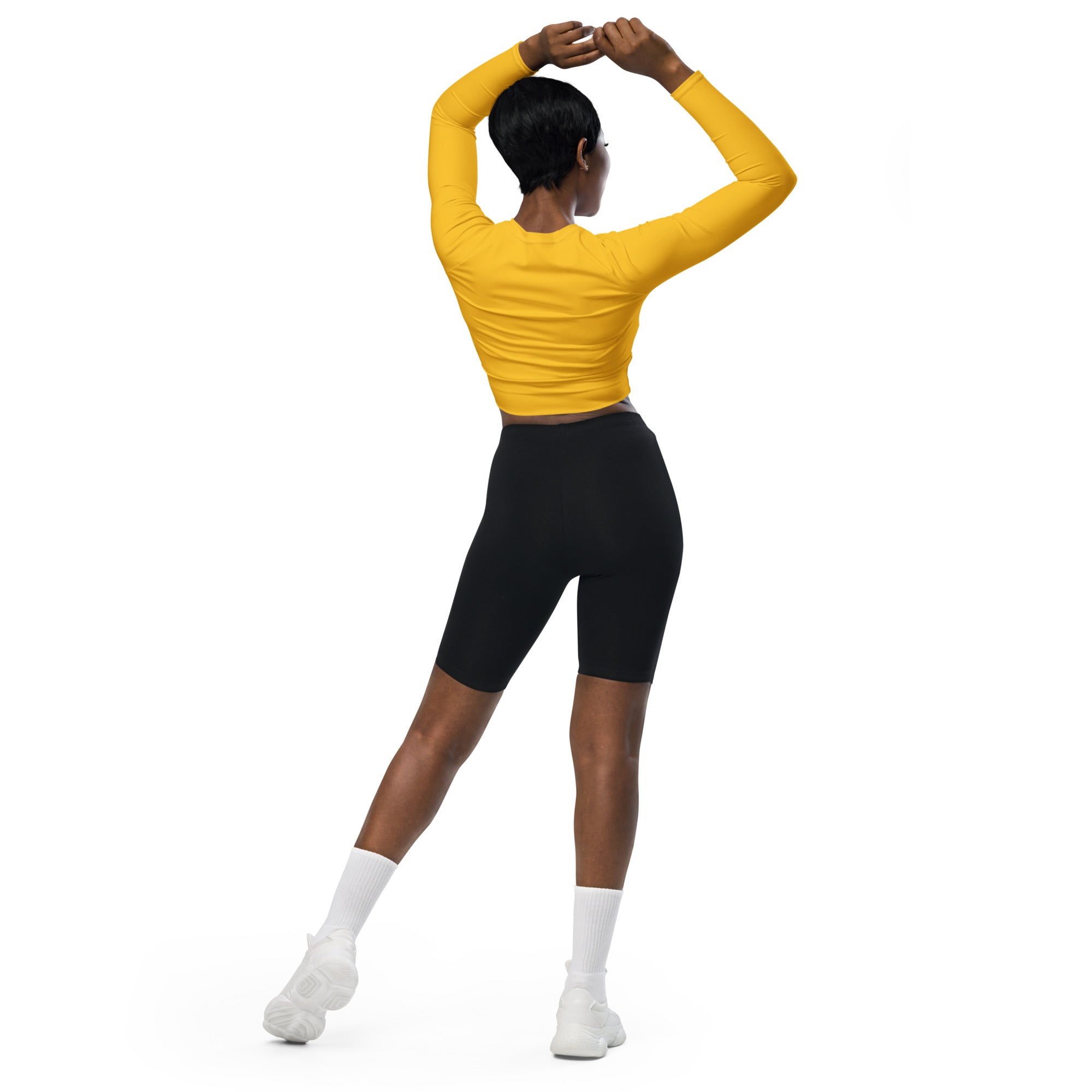 Servin' Up Cakes Recycled long-sleeve crop top