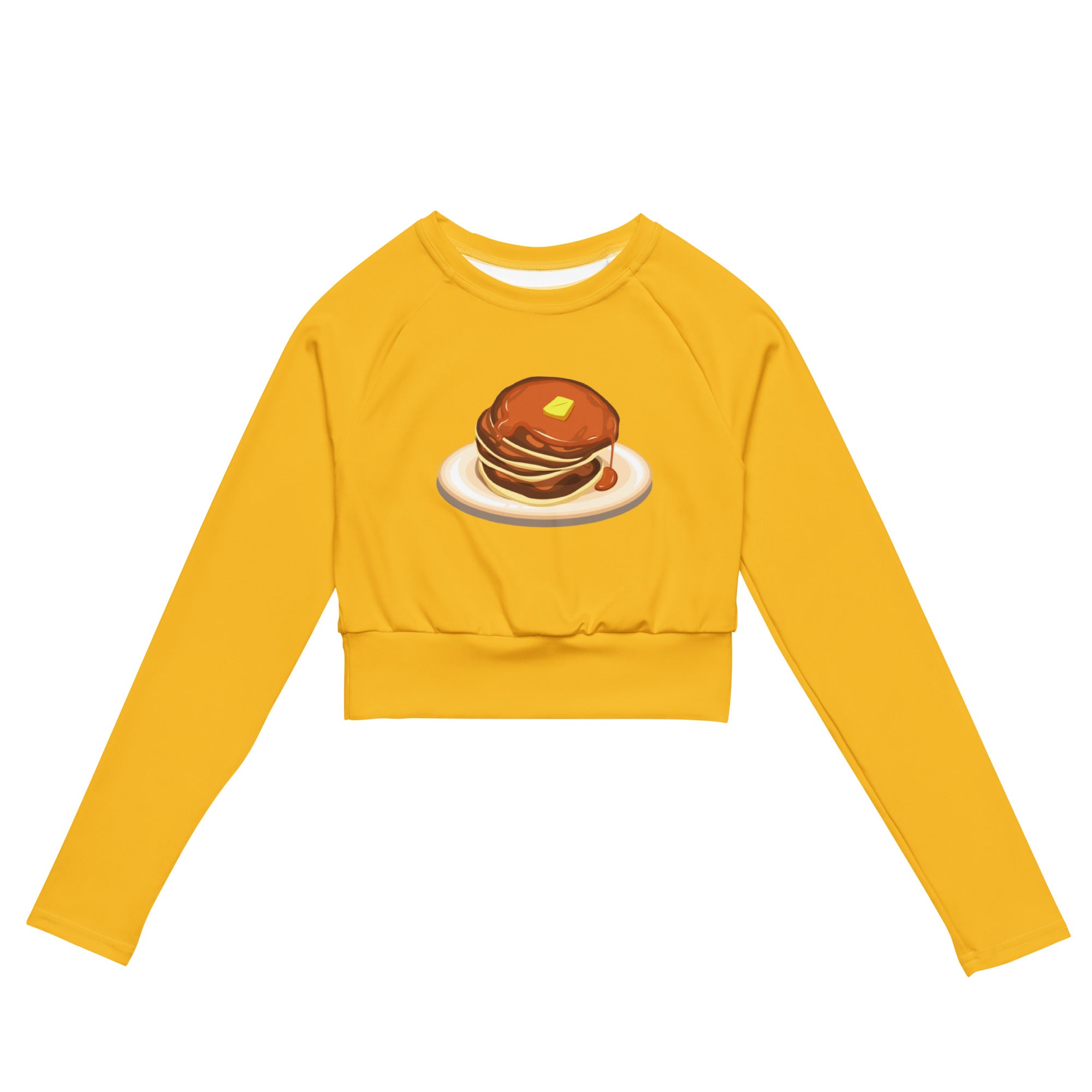 Servin' Up Cakes Recycled long-sleeve crop top