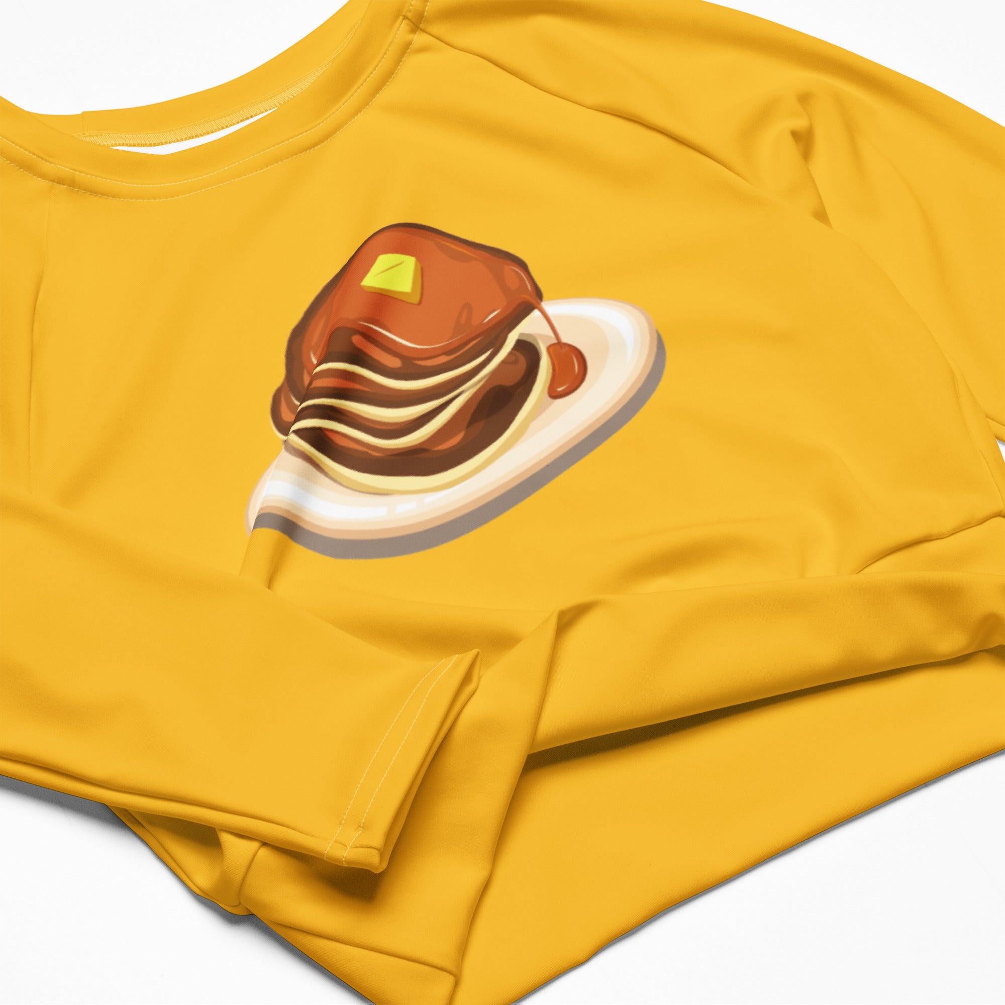 Servin' Up Cakes Recycled long-sleeve crop top
