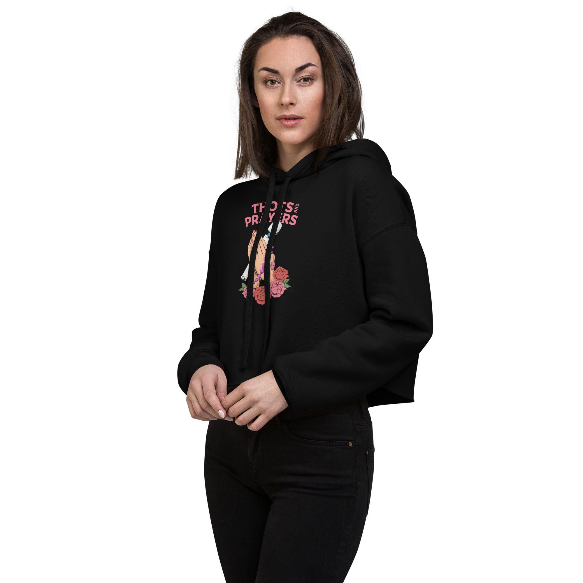 Say a Prayer Crop Hoodie